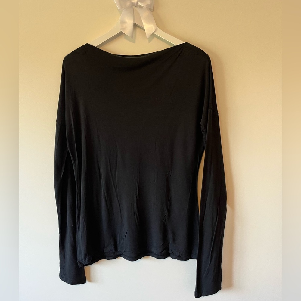 Vince long sleeve bateau-neck top